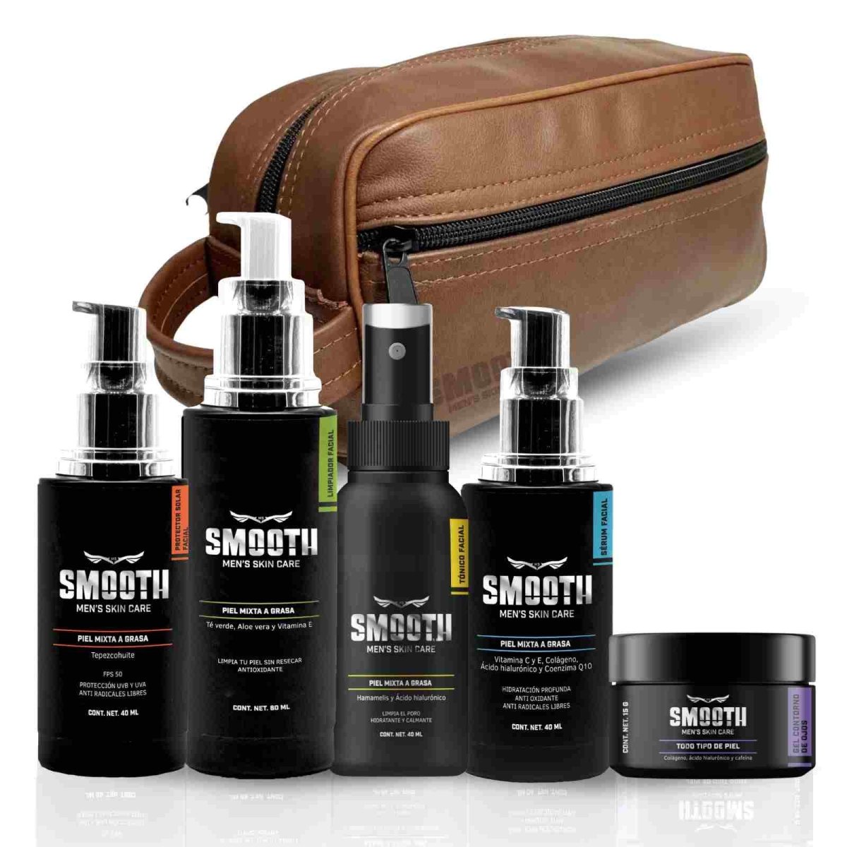 Kit Definitivo Smooth + Bolsa | Piel Mixta/Grasa/Normal - Smoothmx
