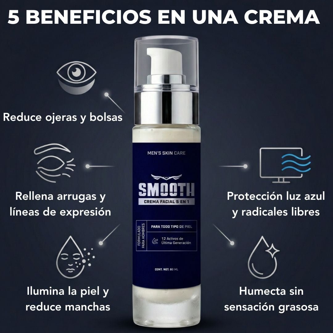 Crema Facial 5 en 1 - Smoothmx