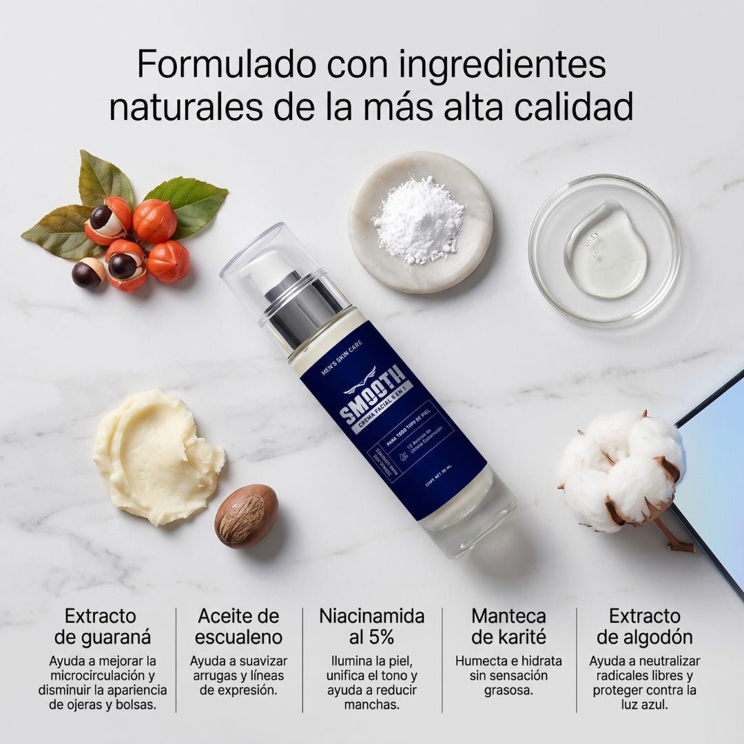 Crema Facial 5 en 1 - Smoothmx