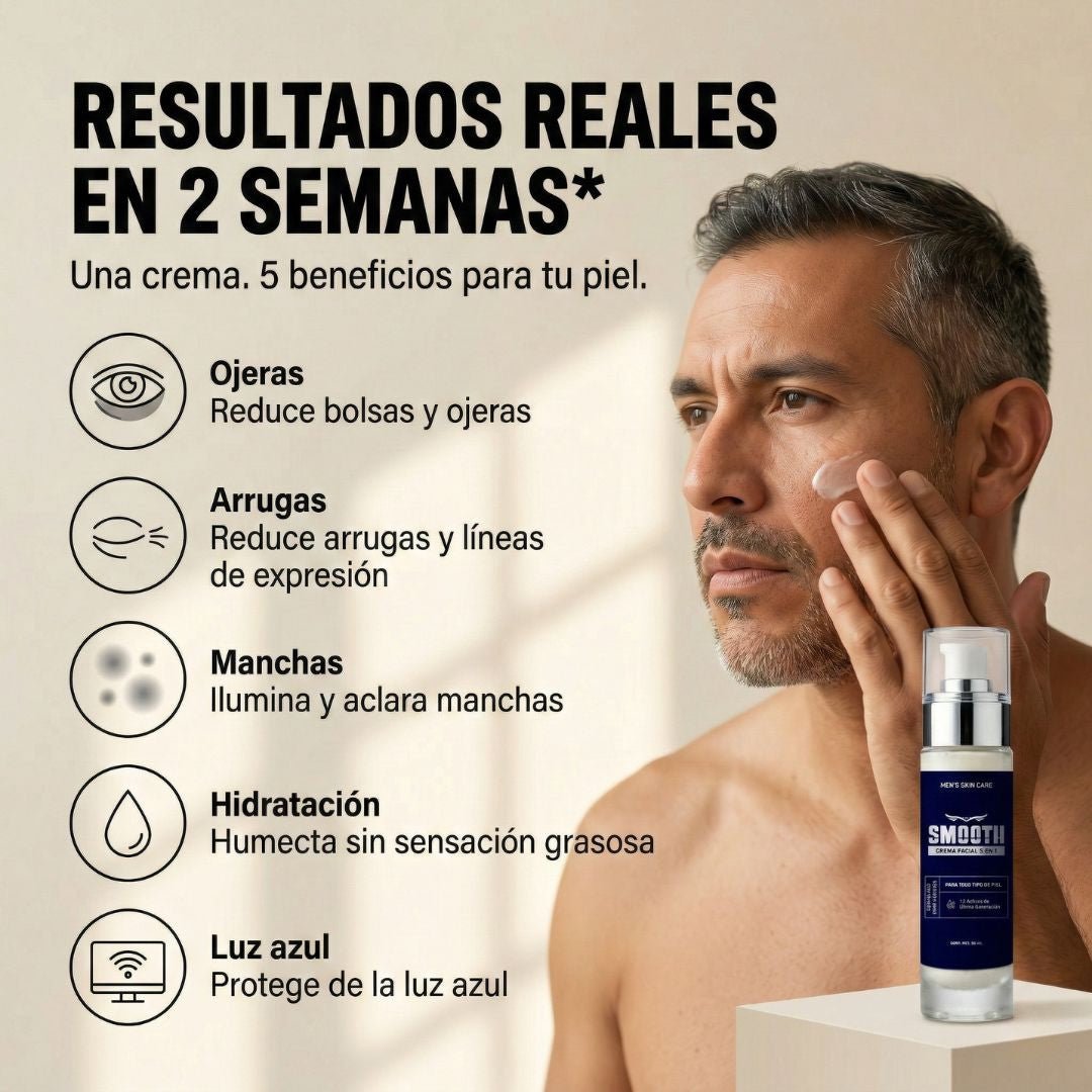 Crema Facial 5 en 1 - Smoothmx