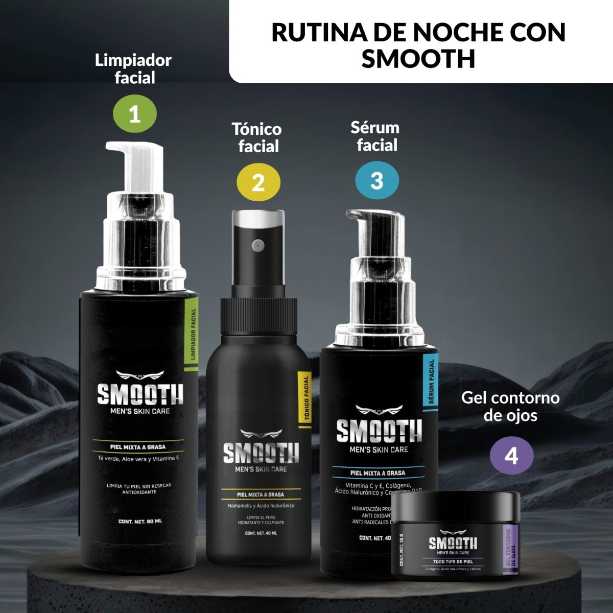 Kit Cuidado Nocturno Smooth - Smoothmx