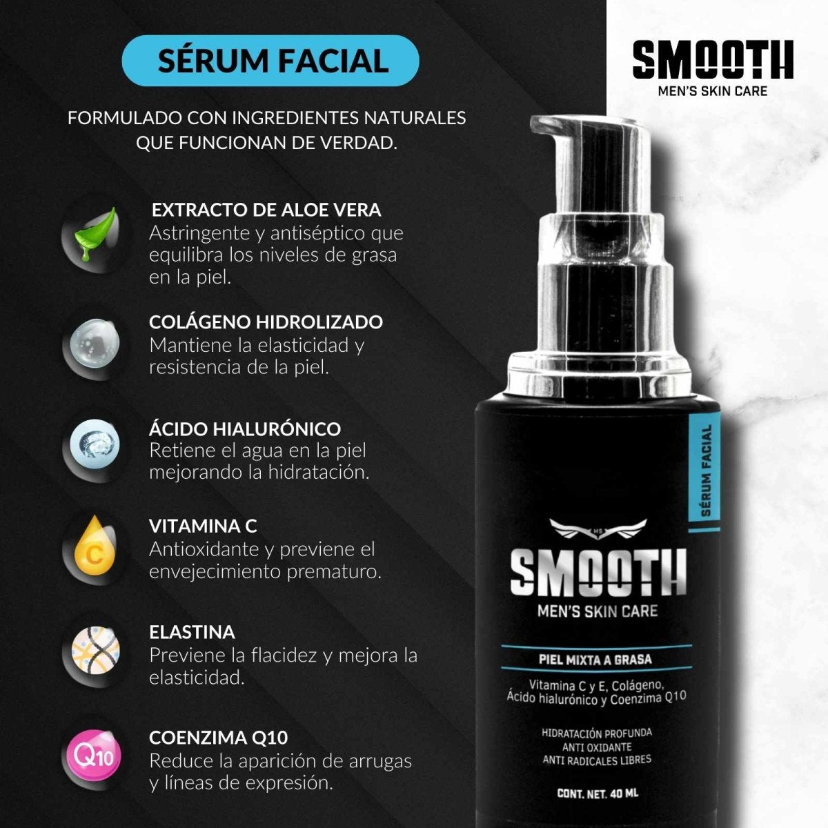 Kit Definitivo Smooth + Bolsa | Piel Mixta/Grasa/Normal - Smoothmx