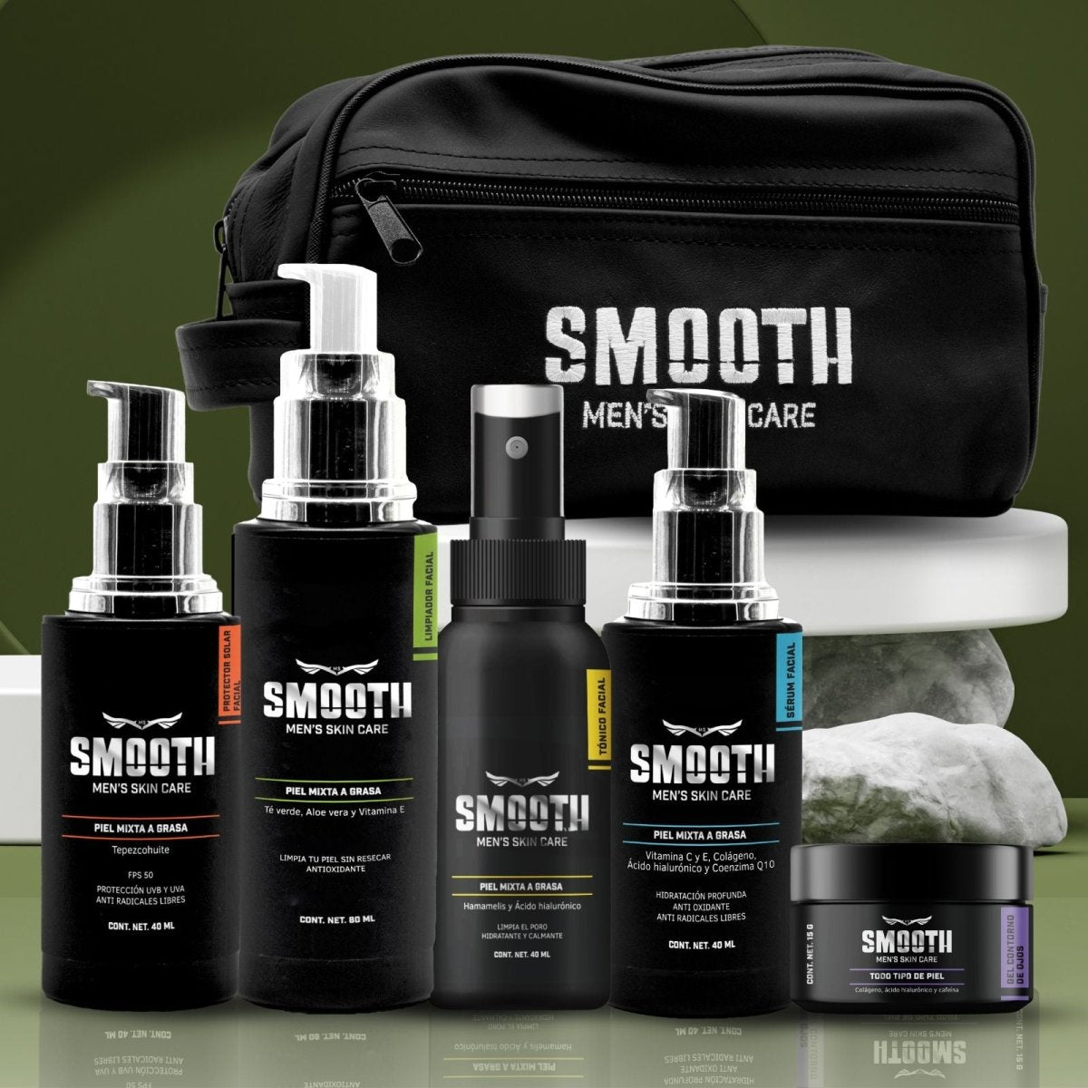 Kit Definitivo Smooth + Bolsa | Piel Mixta/Grasa/Normal - Smoothmx