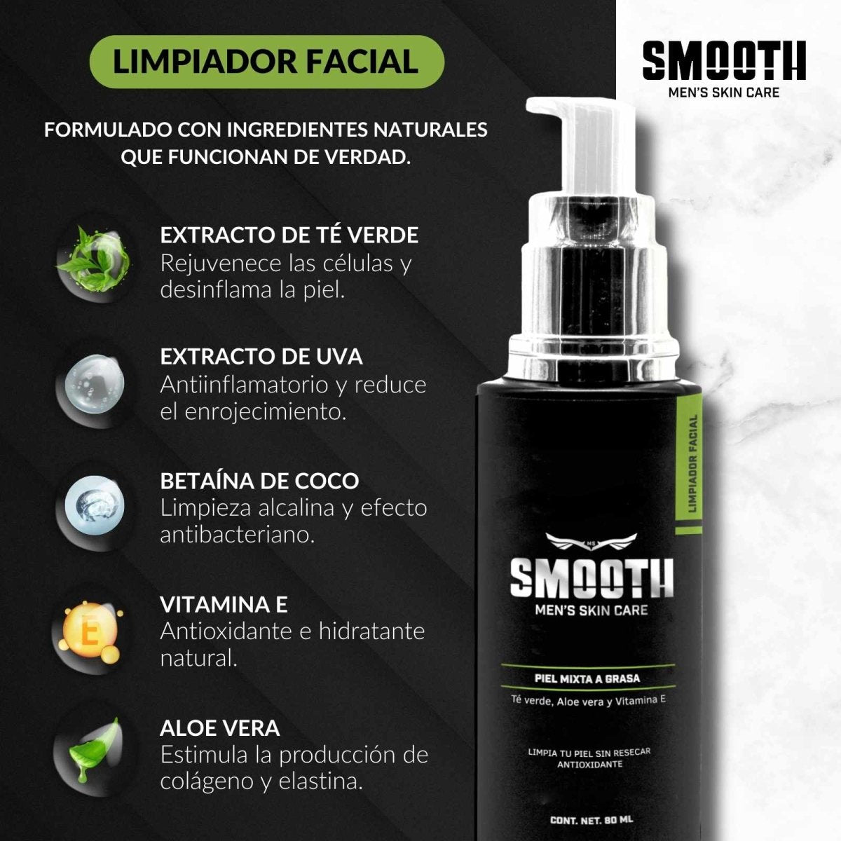 Kit Definitivo Smooth + Bolsa | Piel Mixta/Grasa/Normal - Smoothmx