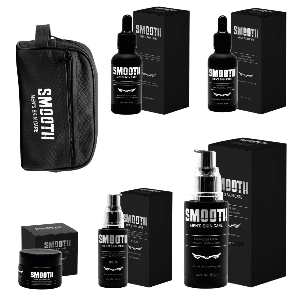 Kit Definitivo Smooth Con Bolsa | Piel Mixta/Grasa/Normal - Smoothmx