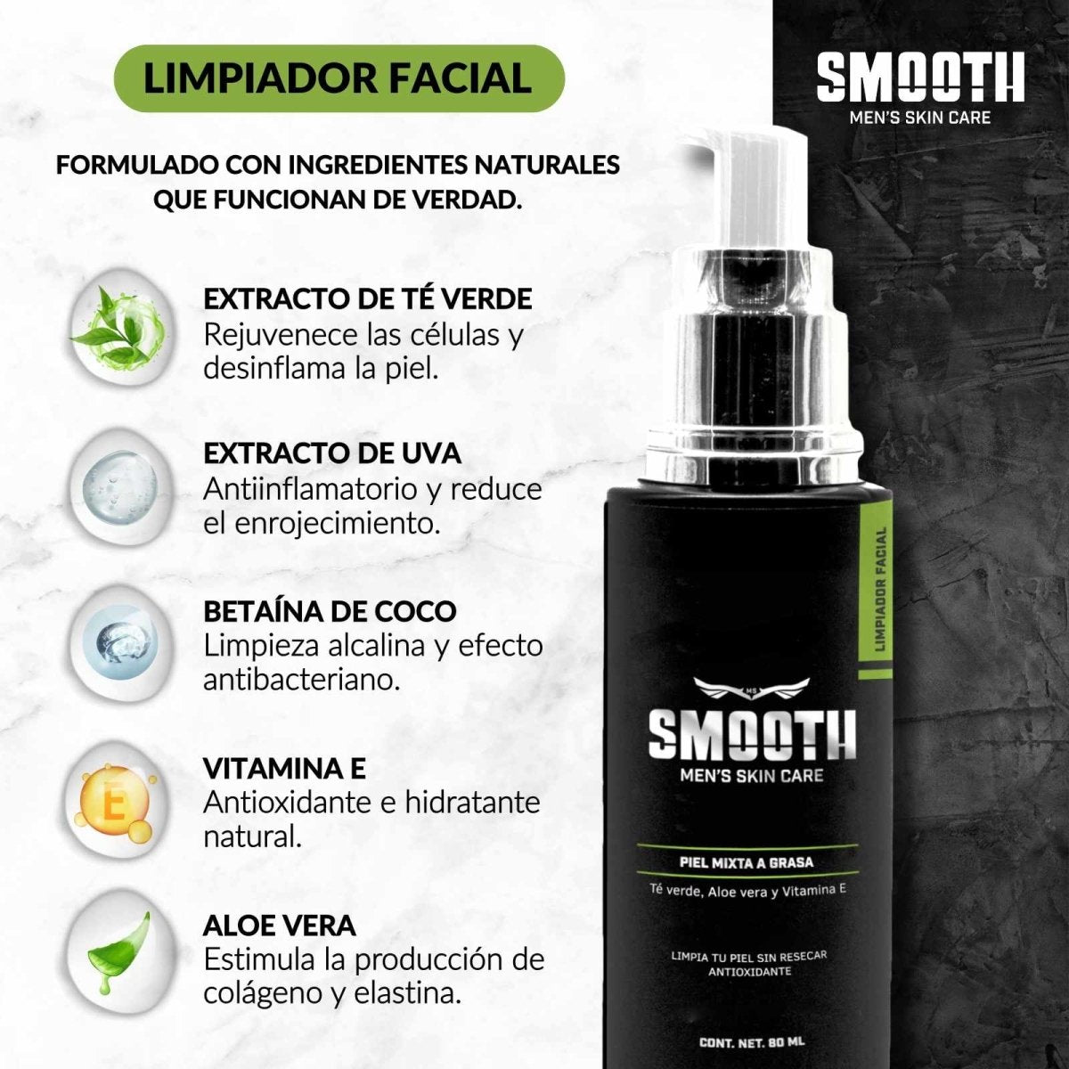Kit Definitivo Smooth Piel Mixta Grasa o Normal - Smoothmx