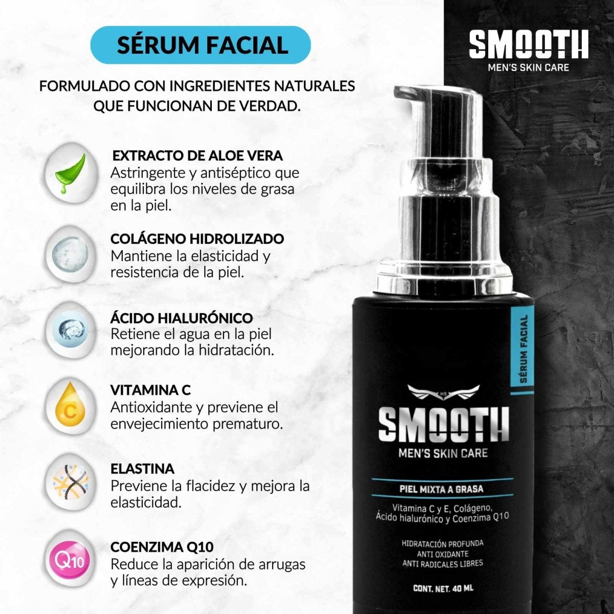 Kit Definitivo Smooth Piel Mixta Grasa o Normal - Smoothmx
