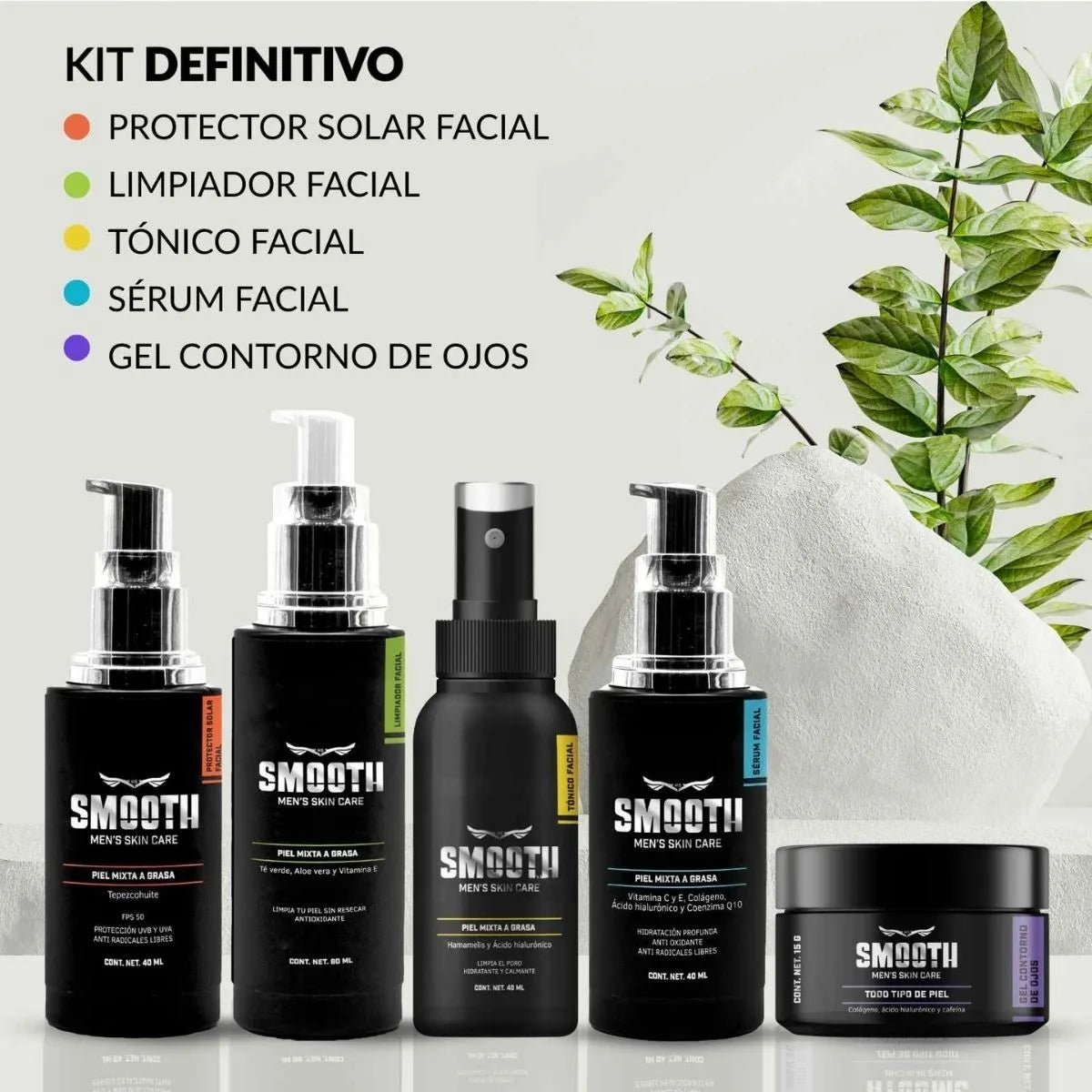 Kit Definitivo Smooth Piel Mixta Grasa o Normal - Smoothmx