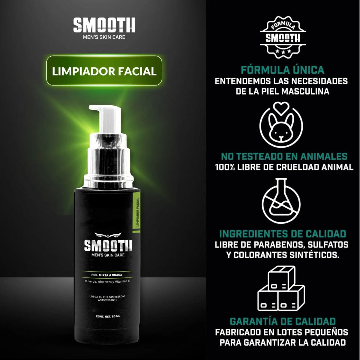 Limpiador facial Té Verde - Smoothmx