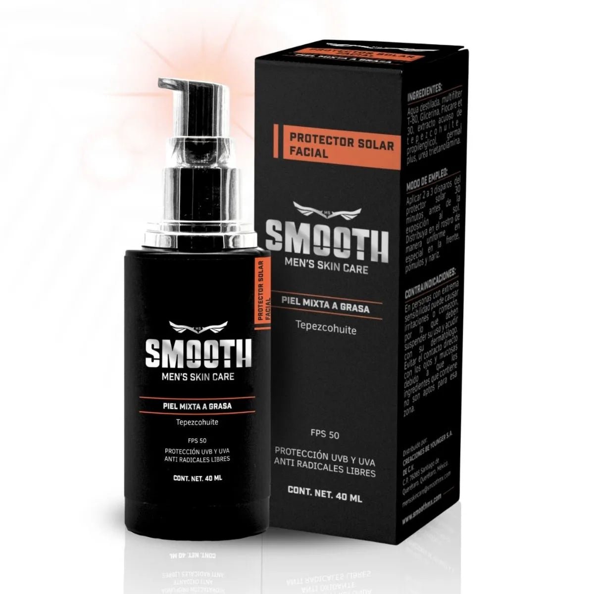 Protector Solar de Tepezcohuite FPS50 - Smoothmx